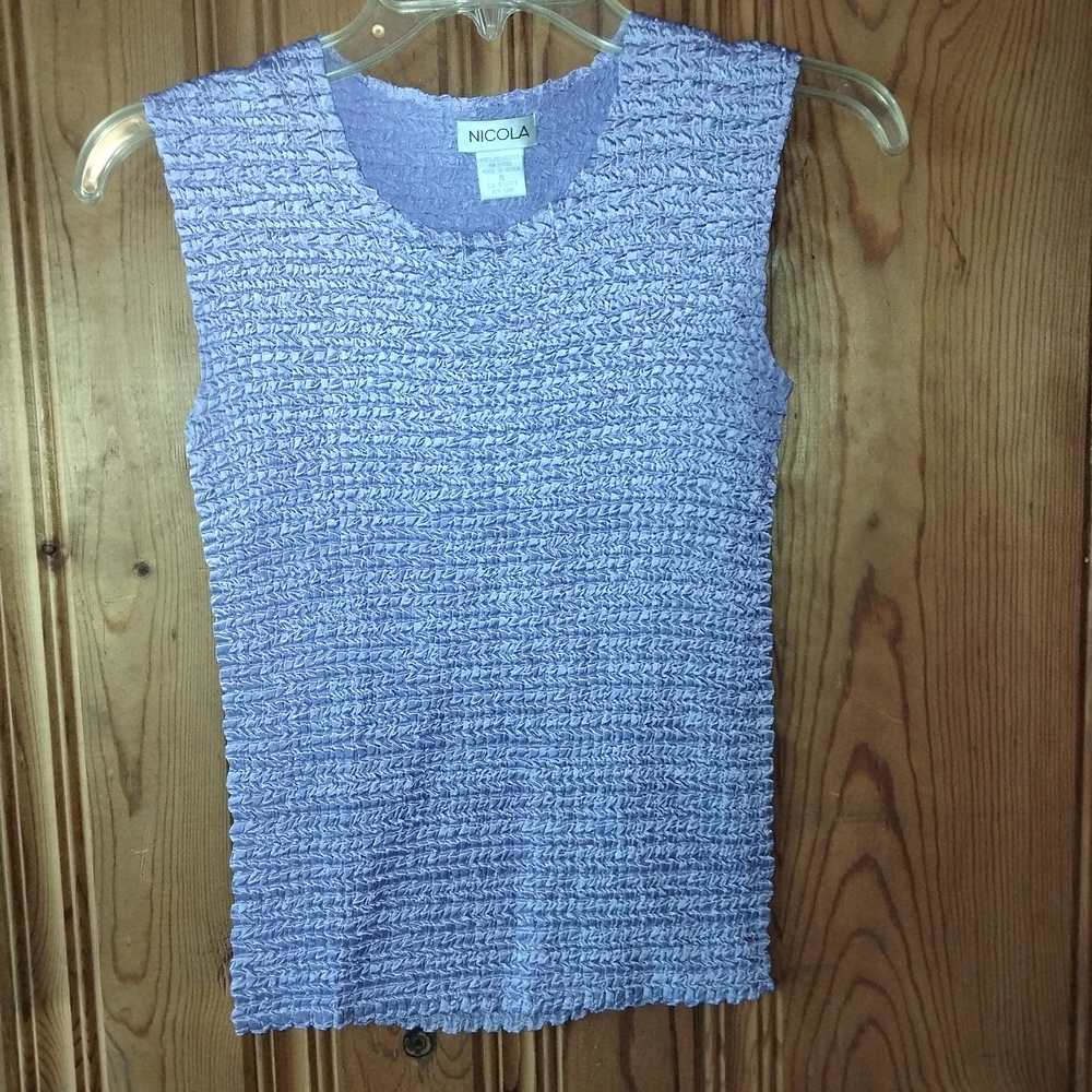 Nicola Women's Purple Sleeveless Top